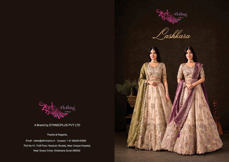 Lashkara by Zeel Fendy Silk With Sequence Work Lehenga Choli